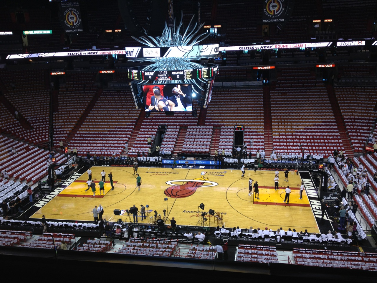 American Airlines Arena heats up The Eagle Eye