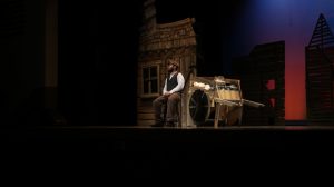 Junior Alex Wind plays Tevye in "Fiddler on the Roof." Photo by Ryan Deitsch
