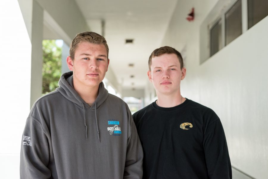 Colton Haab and Zachary Walls, pictured on March 13.  Photo by Delaney Tarr