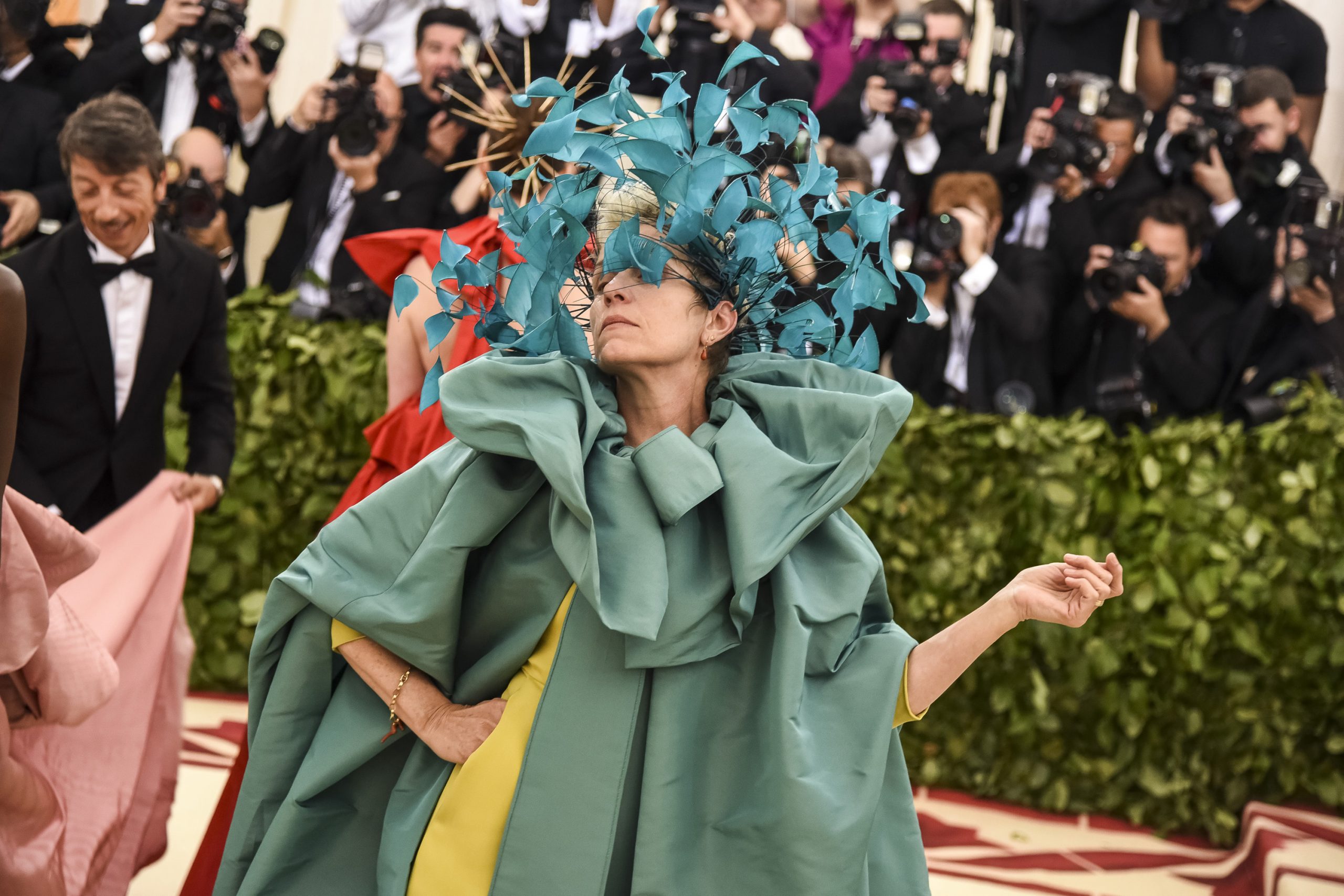 Frances McDormand attends the Heavenly Bodies: Fashion and the Catholic Imagination Costume Institute Gala 2018 on Monday, May 7, 2018 at the Metropolitan Museum of Art in New York, N.Y. (Laura Thompson/New York Daily News/TNS)