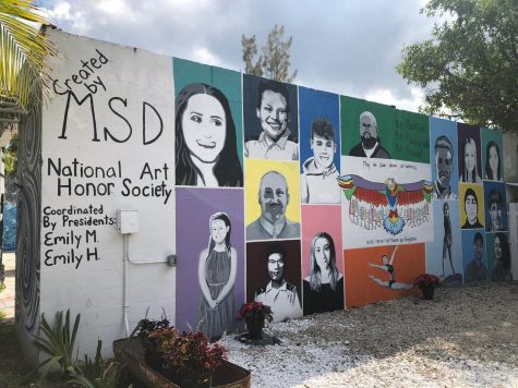 National Art Honor Society reveals their memorial mural after nearly a year of work on the project. It is located in Wilton Manors, Florida.