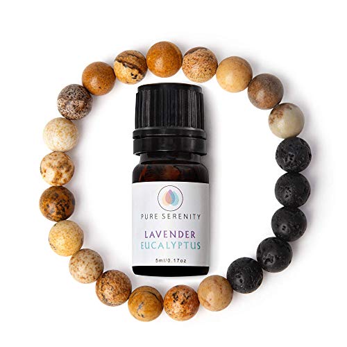 The essential oil and bracelet package that is being sold as pure serenity