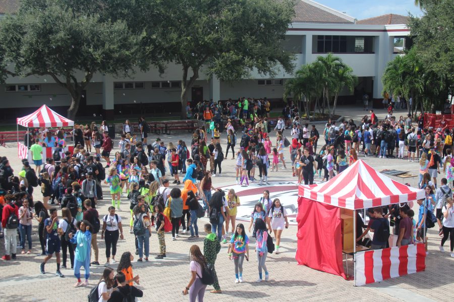 Students participate in homecoming carnival activities. Photo taken by Joyce Han