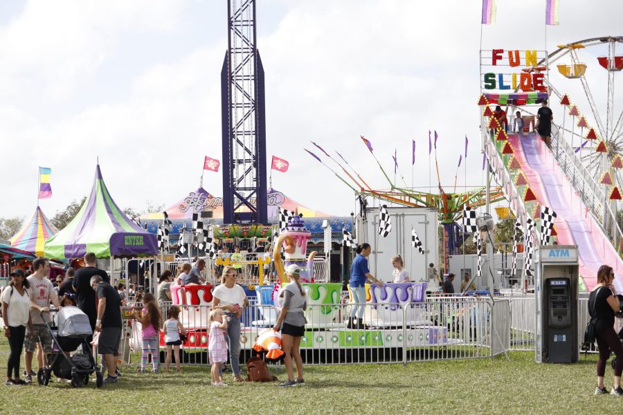 Many people were in attendance for carnival games, rides, music and food at Family Fun Fest. Photo by Sam Grizelj 