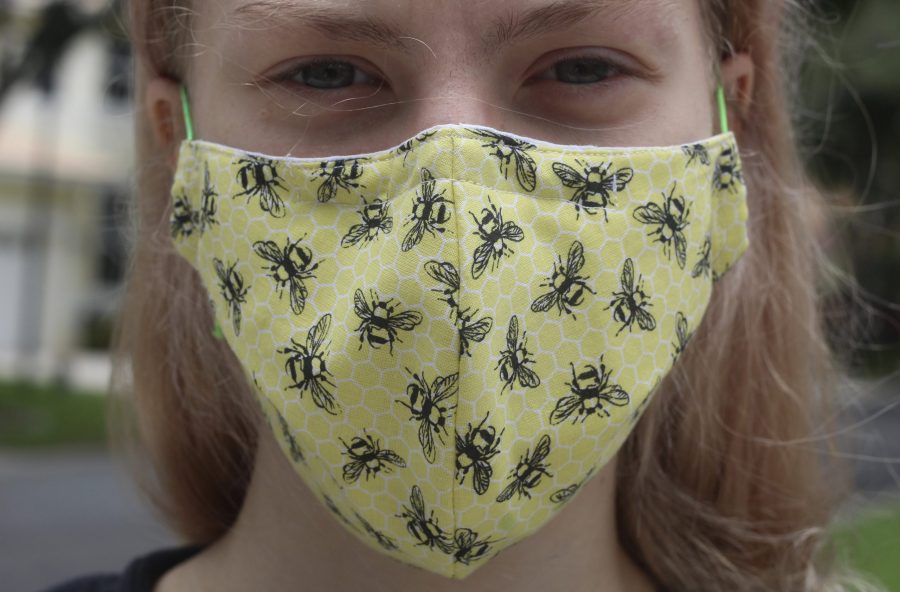 More people will begin wearing masks when going out due to this newly issued order. Some people have chosen to create their own masks out of fabric around the house or buy masks from online Photo taken by Brianna Fisher. 