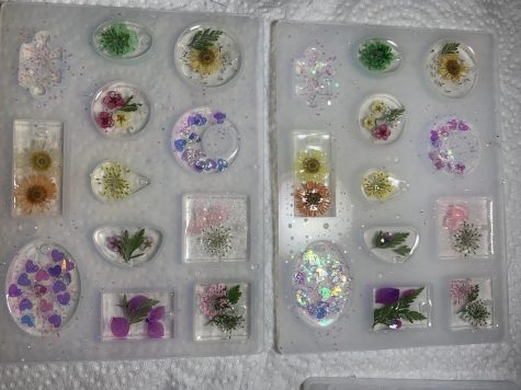 Sullivan has been experimenting with Epoxy resin to create new products to sell. Photo courtesy of Alexandra Sullivan