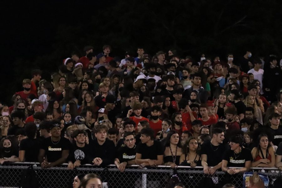 The homecoming game had the stands packed with Eagles fans.