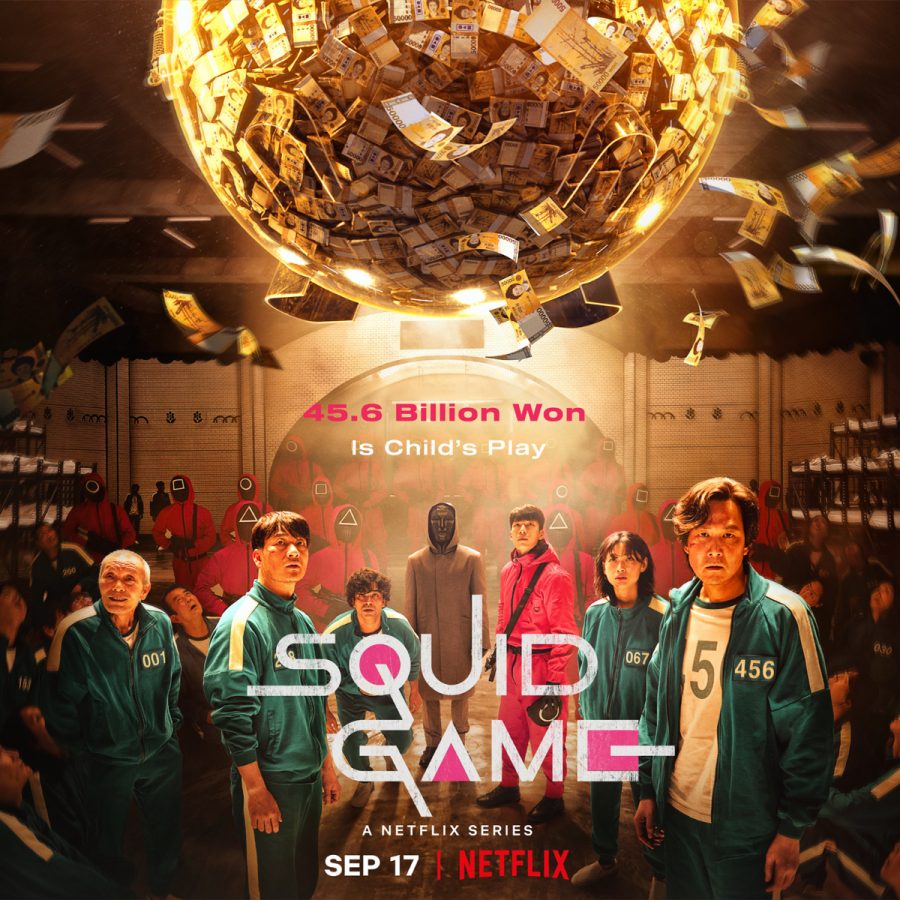 Squid+Game+is+the+most+popular+show+on+Netflix+right+now.+Poster+courtesy+of+Netflix