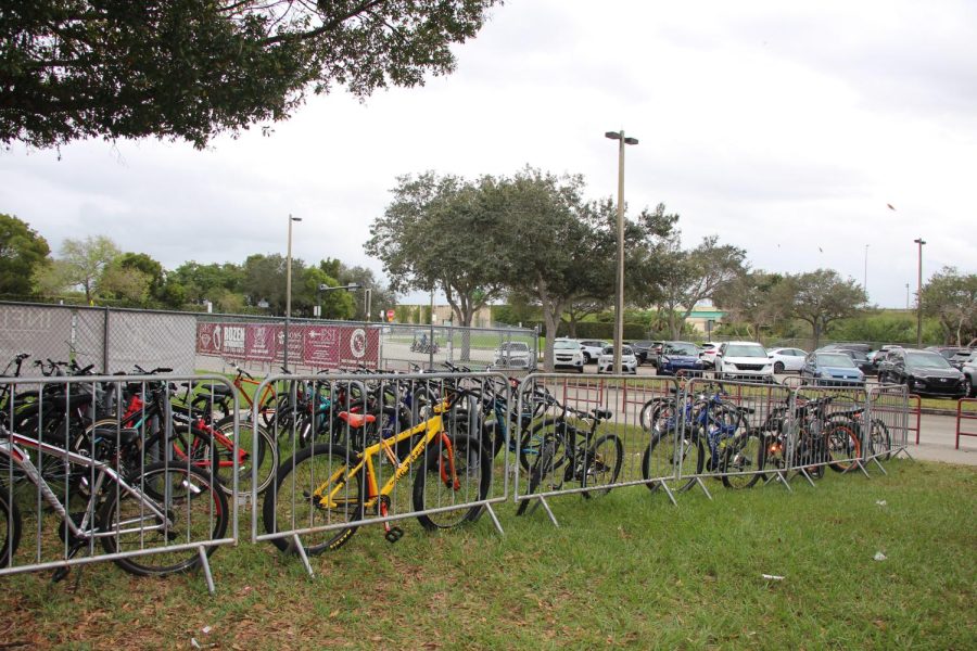The new bike rack outside of the bus loop at MSD has shown to be very effective for those who bike to school.
