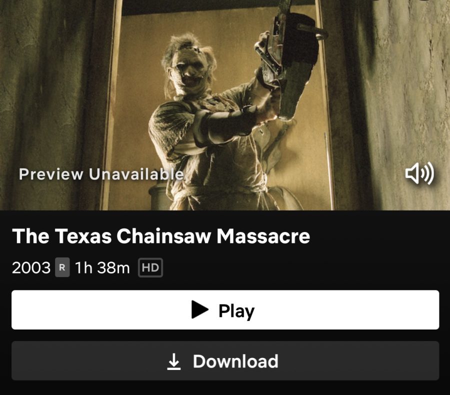 Recently added to Netflix, Texas Chainsaw Massacre is a horror film about a group of friends who find a house where a chainsaw killer waits. Photo courtesy of Netflix