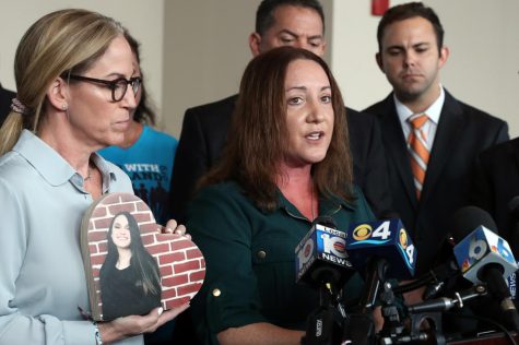 Lori Alhadeff, mother of Marjory Stoneman Douglas High School shooting victim Alyssa Alhadeff, advocates for a law that would require panic alarms be installed in Florida schools. Photo courtesy of Amy Beth Bennett/ South Florida Sun Sentinel/Tribune News Service