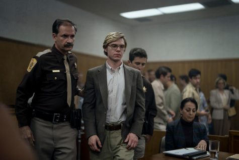 Evan Peters acts as Jeffrey Dahmer in Netflixs Monster: The Jeffrey Dahmer Story. Photo courest of Netflix/TNS.