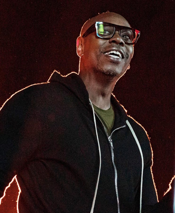Dave Chappelle during the Astroworld Festival at NRG Park in Houston on Nov. 9, 2019. (Trish Badger/imageSPACE/Zuma Press/TNS)
