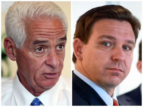 Democrat Charlie Crist and Republican Gov. Ron DeSantis both campaigned for votes in Broward in the past week. Crist was at Kings Point in Tamarac and DeSantis was at a Broward Republican dinner in Weston. 