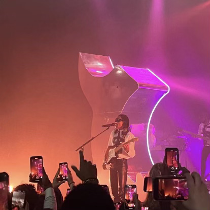 Artist Steve Lacy performs at the Orpheum, New Orleans. Lacy had to end the show early due to his fans using their phones and not singing.