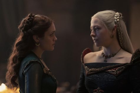 Olivia Cooke and Emma DArcy star in House of The Dragon. Photo courtesy of Warner Media/TNS.