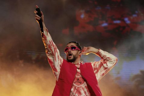 Bad Bunny performs on the Rocky Stage during the Made in America Festival in Philadelphia on Sept. 4, 2022. Photo courtesy of Elizabeth Robertson/The Philadelphia Inquirer/TNS.