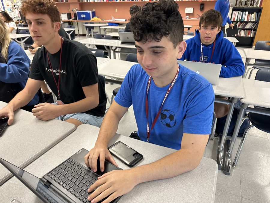 Senior LJ Russinoff serves as this years DECA president and leads a chapter of over 800 members. He will be attending the Wharton School of Business this fall to pursue his interests in finance and investment banking.