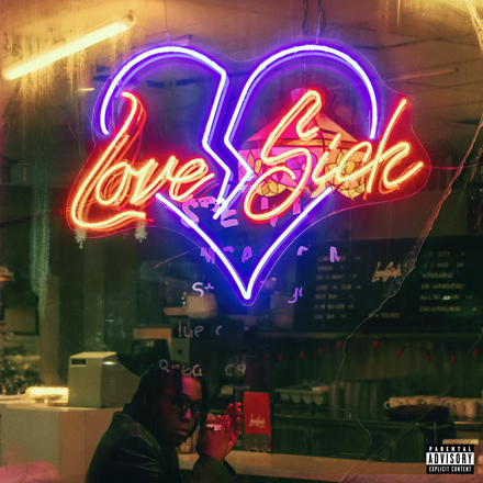 Don Toliver releases new album cover Love Sick and all sixteen song titles. Photo courtesy of Don Toliver Official Store.