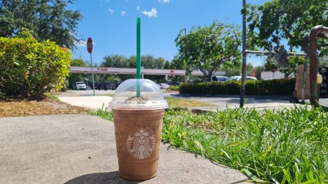 The Starbucks Chocolate Java Mint Frappuccino, depicted here with light whipped cream, serves as a cool and refreshing treat to combat the summer heat. It was introduced on May 9 and will be available throughout the entire Summer.