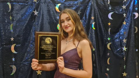 Senior Julia Landy is the FSPA Journalist of the Year, the highest distinction a student journalist can achieve in high school. She is also recognized as a Finalist for JEA Journalist of the Year. Photo courtesy of Julia Landy