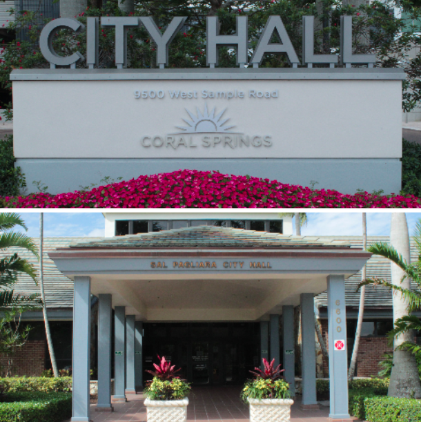 Both the City of Coral Springs and City of Parkland celebrate their 60th anniversary in 2023. In celebration, the cities hosted unique community events, such as a parade, a business expo and a car show. Photo courtesy of City of Coral Springs and City of Parkland