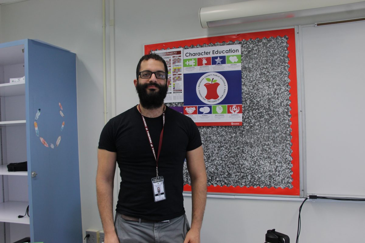 New geometry teacher Tomer Gil is ready to make a difference at MSD by teaching his students and assisting them with passing the End of Course exam.