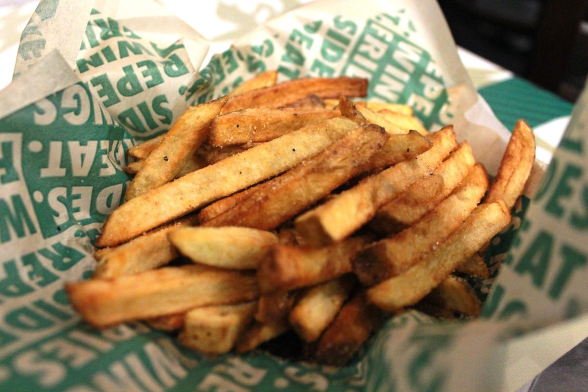 Wingstops traditional fries are the perfect sharing size, ensuring a satisfying crunch with every bite.
