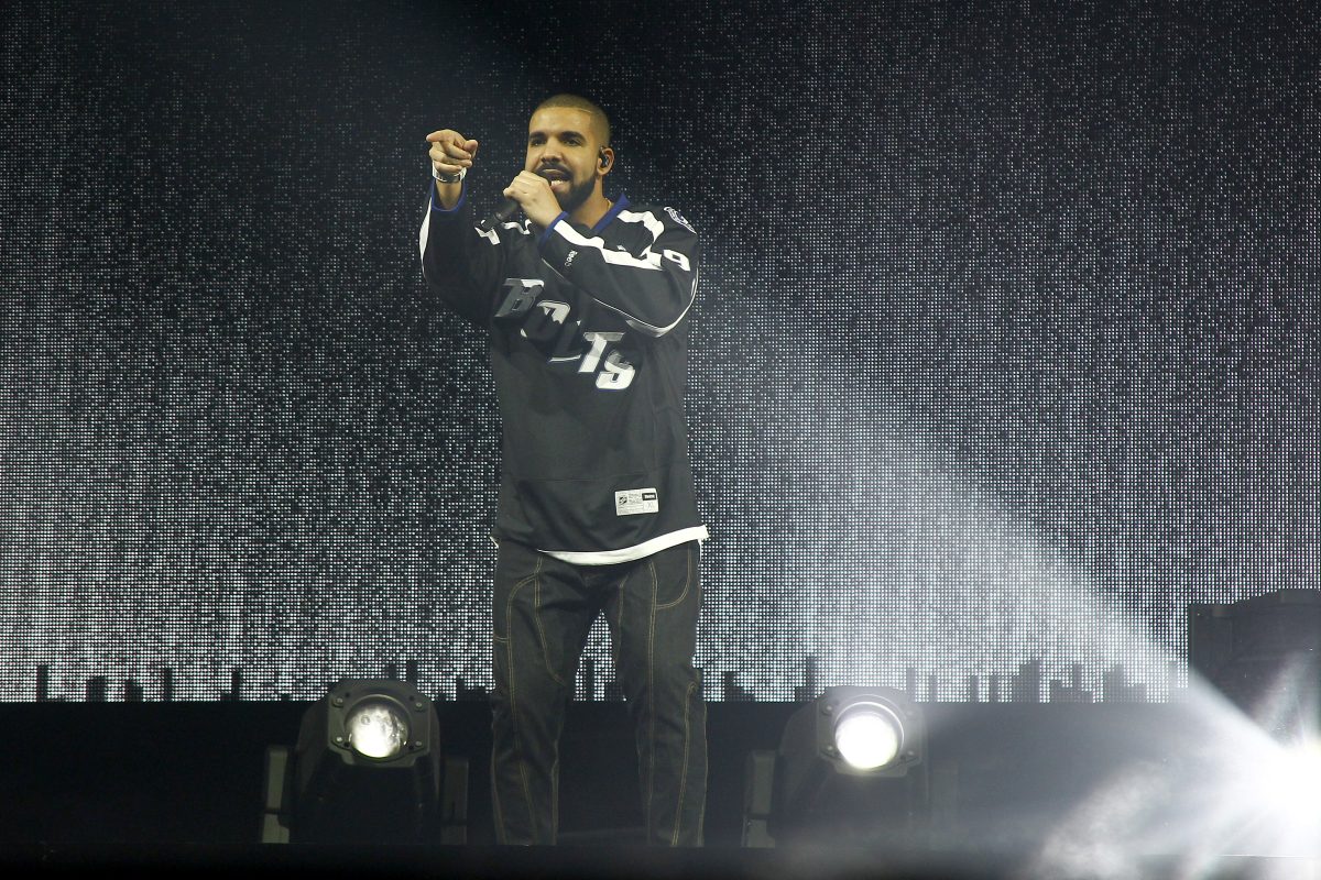 Drake performs at Amalie Arena during his Summer Sixteen tour in Tampa. He and Kendrick Lamar have been engaging in a long-time feud over who the better rapper is. Photo permission from Luis Santana/Times/TNS. 