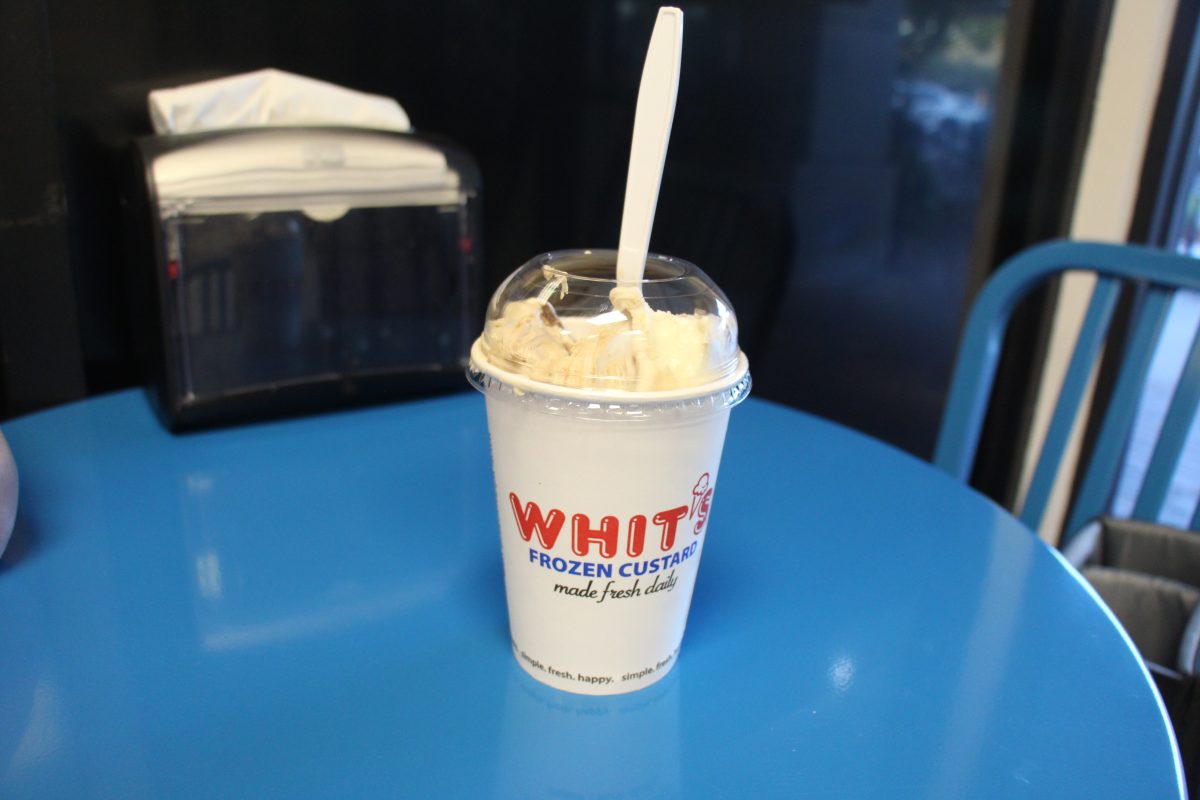 The new frozen custard establishment, Whits, offers a variety of original flavors. Costing $6.88, the Buckeye Madness is a mix of custard, creamy peanut butter and sugary chocolate syrup, and has proven to be a fan favorite flavor.