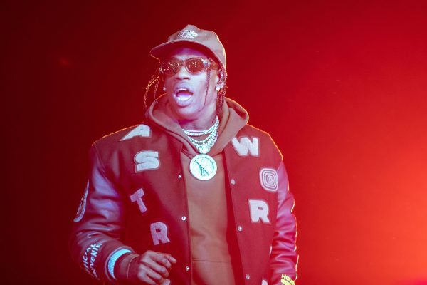 Travis Scott performs during the Astroworld Festival at NRG Stadium on Nov. 9, 2019, in Houston. Photo permission from Suzanne Cordeiro/AFP/Getty Images/TNS.