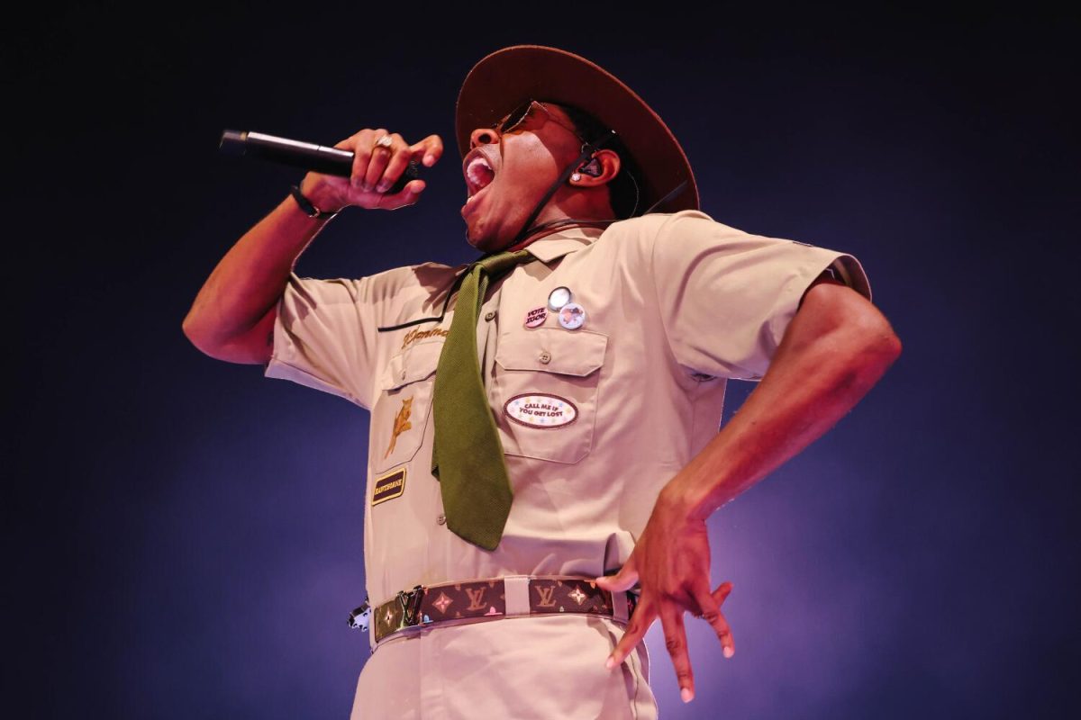 Tyler, the Creator headlines on the second night of the Coachella Valley Music and Arts Festival on Saturday, April 13, 2024, in Indio, California. Photo permission from Dania Maxwell/Los Angeles Times/TNS.