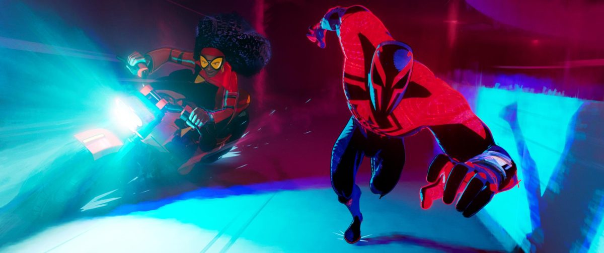 A scene from "Spider-Man: Across the Spider-Verse." Photo permission from Columbia Pictures/Sony Pictures Animation/TNS.