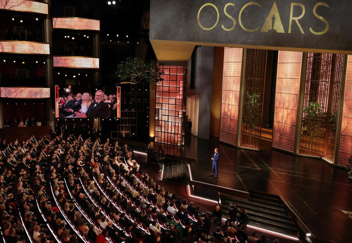 Host Conan O'Brien speaks onstage during the 98th Academy Awards at the Dolby Theatre on March 15, 2026, in Los Angeles. Photo permission from Kevin Winter/Getty Images/TNS.